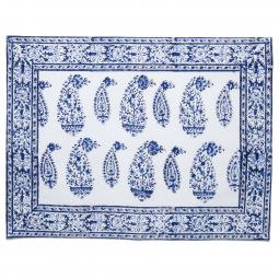 Malabar Multi-Paisley Placemat - Deep Blue (Set of 2)
